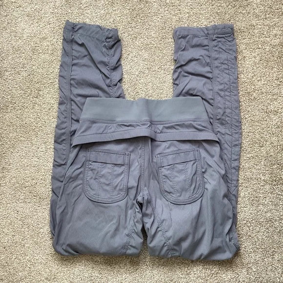 Lululemon Quick Step Studio Pant Blurred Grey Swift Long Tall Ruched Convertible - Picture 8 of 10